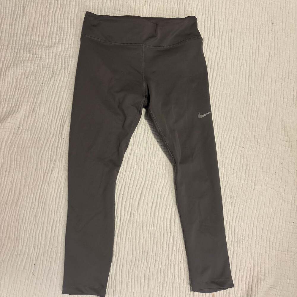 Nike Women's Dri-FIT Power Racer Running Leggings - Iron Grey